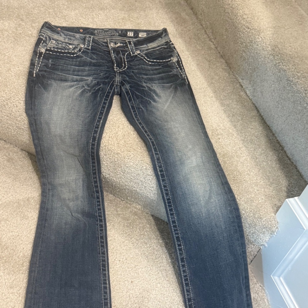 Buckle Boot Cut Jeans - Picture 4 of 5